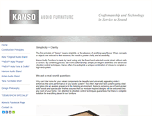 Tablet Screenshot of kansoaudiofurniture.com